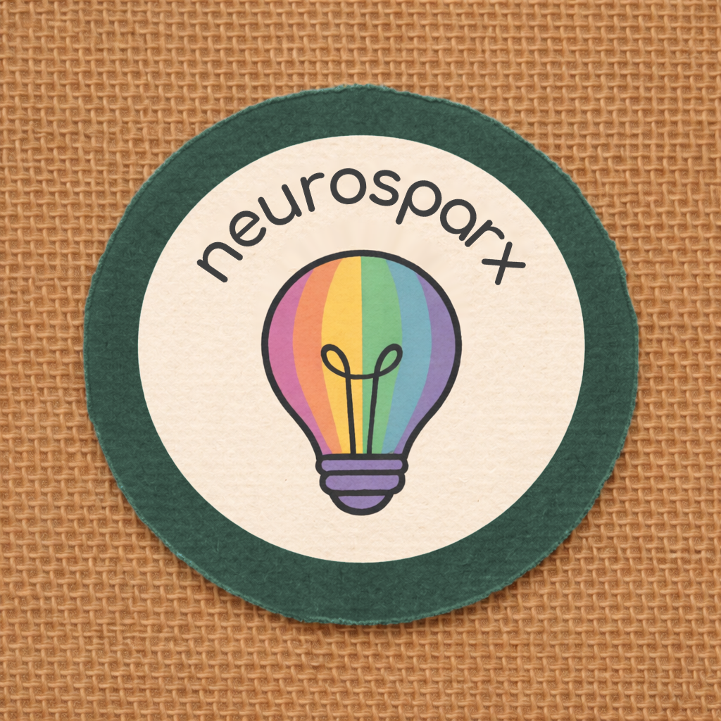 Neurosparx rainbow lightbulb logo